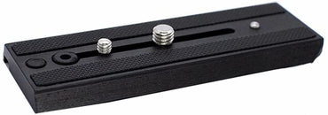 Manfrotto 504PLONG Long Quick Release Video Camera Mounting Plate for 504 Fluid Head, Black