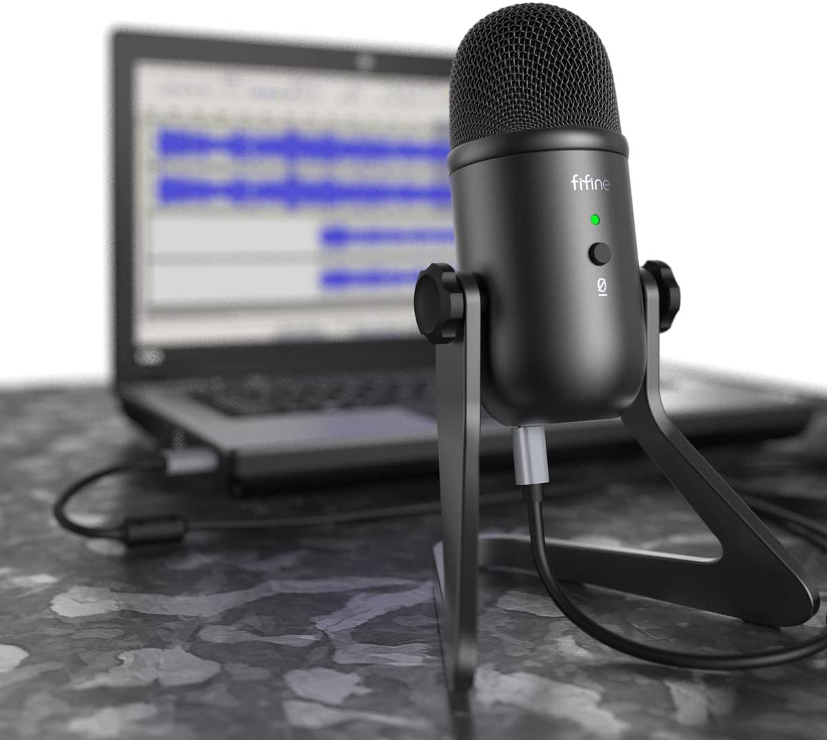 Fifine K678 USB Condenser Microphone for Recording, Streaming, Podcasting for Desktop Computers