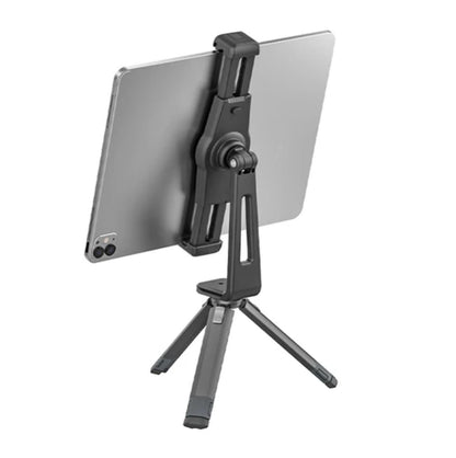 Ulanzi ST-20 20 Plastic Tablet Clamp Holder 22cm Stretchable Range with Horizontal / Vertical Shooting 360 Rotation 2 Cold Shoes Quick Plate