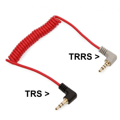 Godox GAC-IC4 3.5mm TRS to TRSS Audio Connect Adapter Cable (70cm) with Gold Plated Connectors for Smartphone