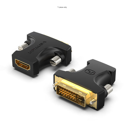 Vention DVI Male (24+1) to HDMI Female Adapter 1080p 60Hz Gold-Plated with Bidirectional Transmission (AILBO)