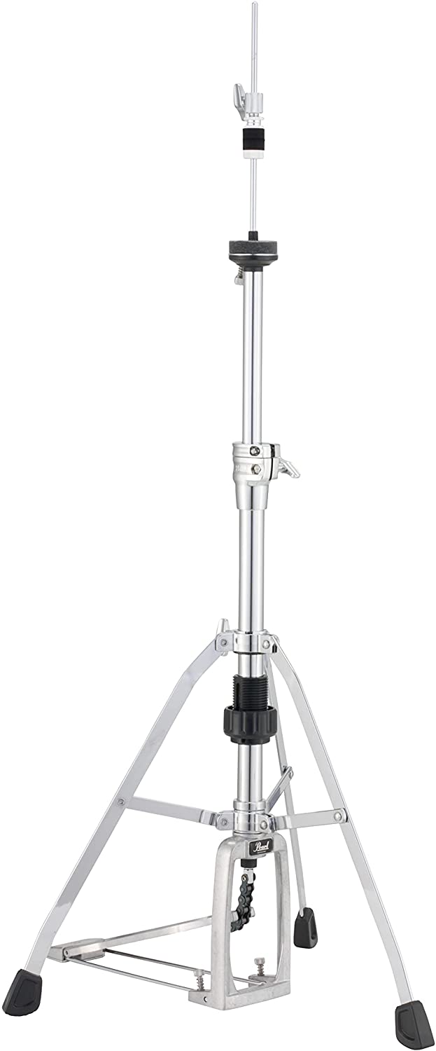 Pearl H1030S Single-Braced Hi-Hat Cymbal Stand with 760mm-940mm Height Range Swiveling Legs Footboard