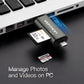 Vention USB 3.0 Mult-Function Card Reader 480Mbps 256G Gray Metal Type