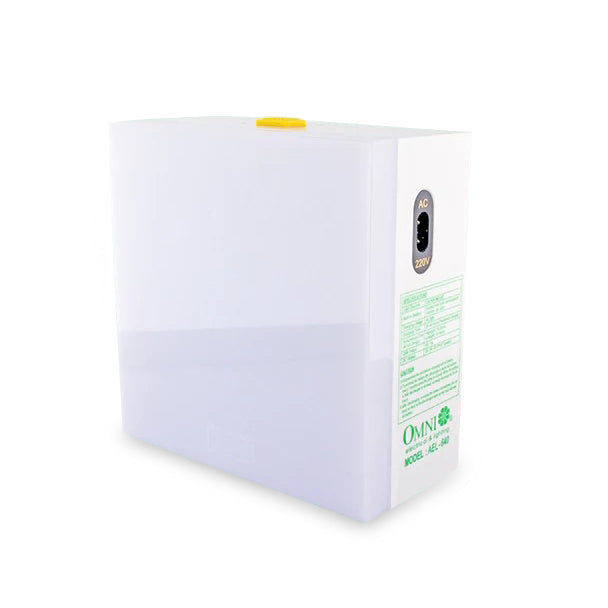 OMNI AEL-640 LED 6500k Automatic Square Emergency Light with USB Charger, 15-34 Hours of Performance Time, 20-25 Hours of Charging Time