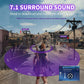 EKSA Air Joy Pro 7.1 Surround Sound Ultralight Gaming Headset (Red, Purple)