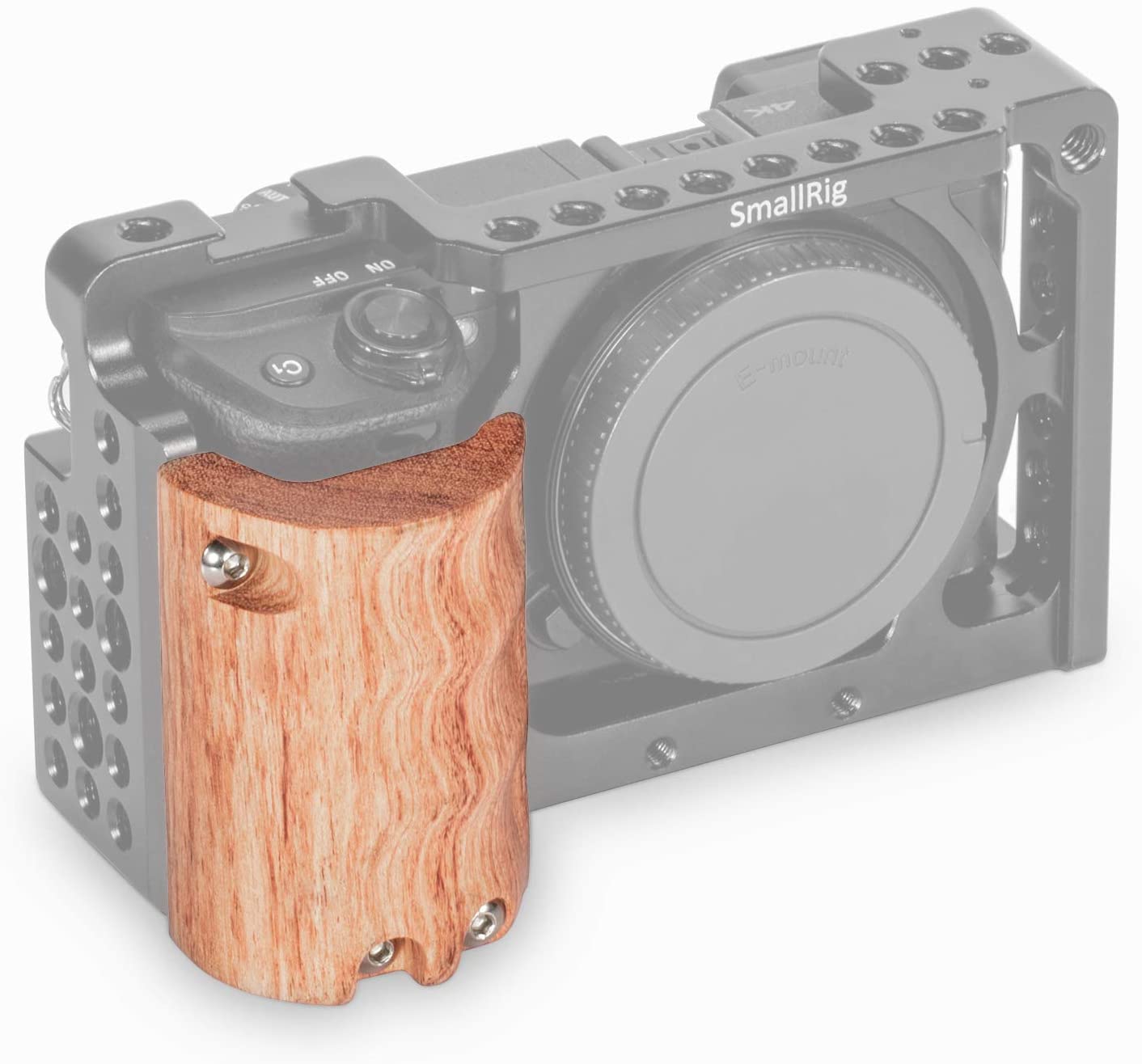 SmallRig Wooden Handgrip for Sony Alpha A6000/A6300/A6500 ILCE-6000/ ILCE-6300/ILCE-6500 Mirrorless Camera Cage - 1970