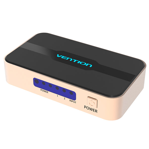 Vention 1 in 2 out HDMI 1.4 Splitter Aluminum Alloy 4K 30Hz with 30-meters Transmission and Sll9187B Chip (ACBG0)