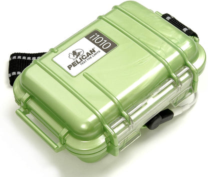 Pelican i1010 Waterproof Case Crushproof Hard Casing with Rubber Liner, Lid Organizer, External Headphone Jack for MP3 Players Earphones (Yellow)