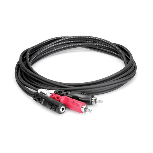 Hosa Technology CMR-210 Stereo Mini 3.5mm Male to 2 RCA Male Y-Cable (10')