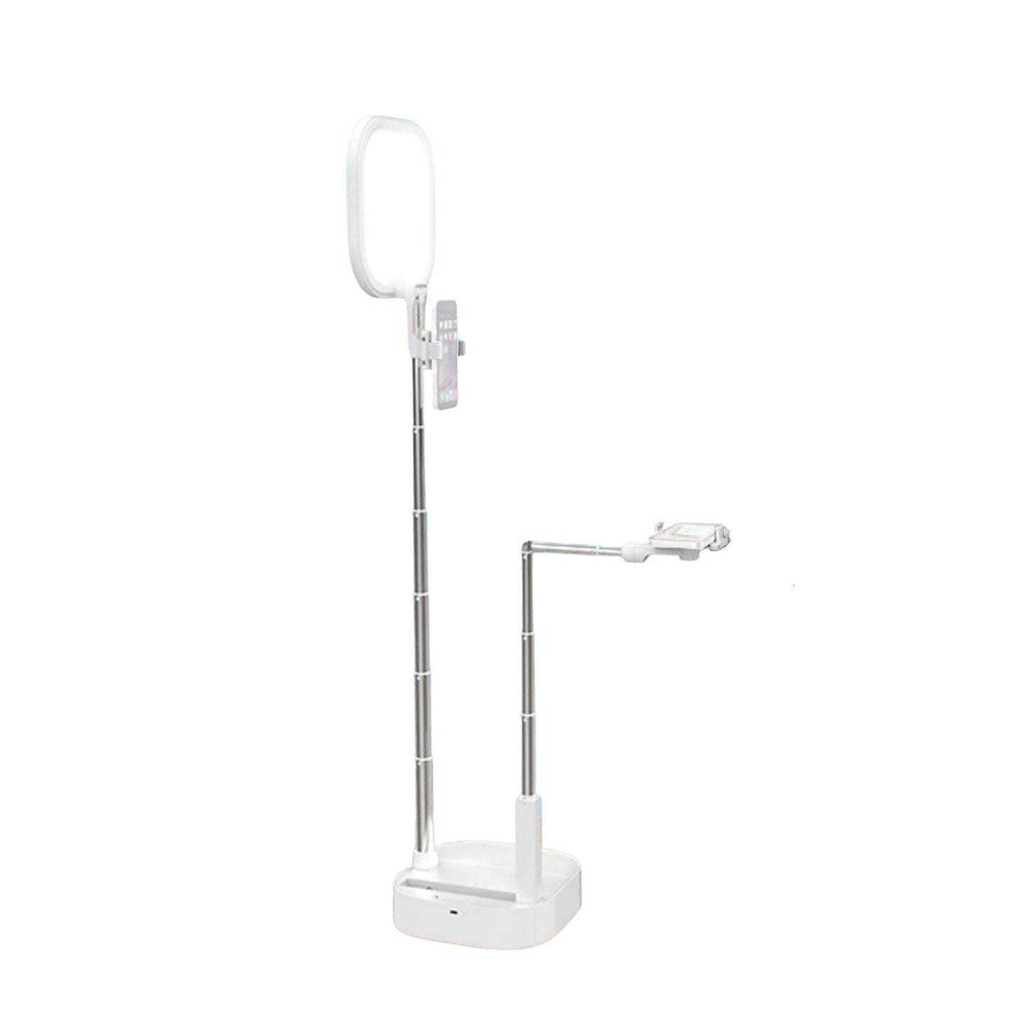 [CLEARANCE] Ulanzi K14 LED Panel Fill Light Phone Stand Rechargeable Wireless with Bluetooth Remote Control, Two 360 Rotatable Holders, 3 Color Temperature for Live Streaming