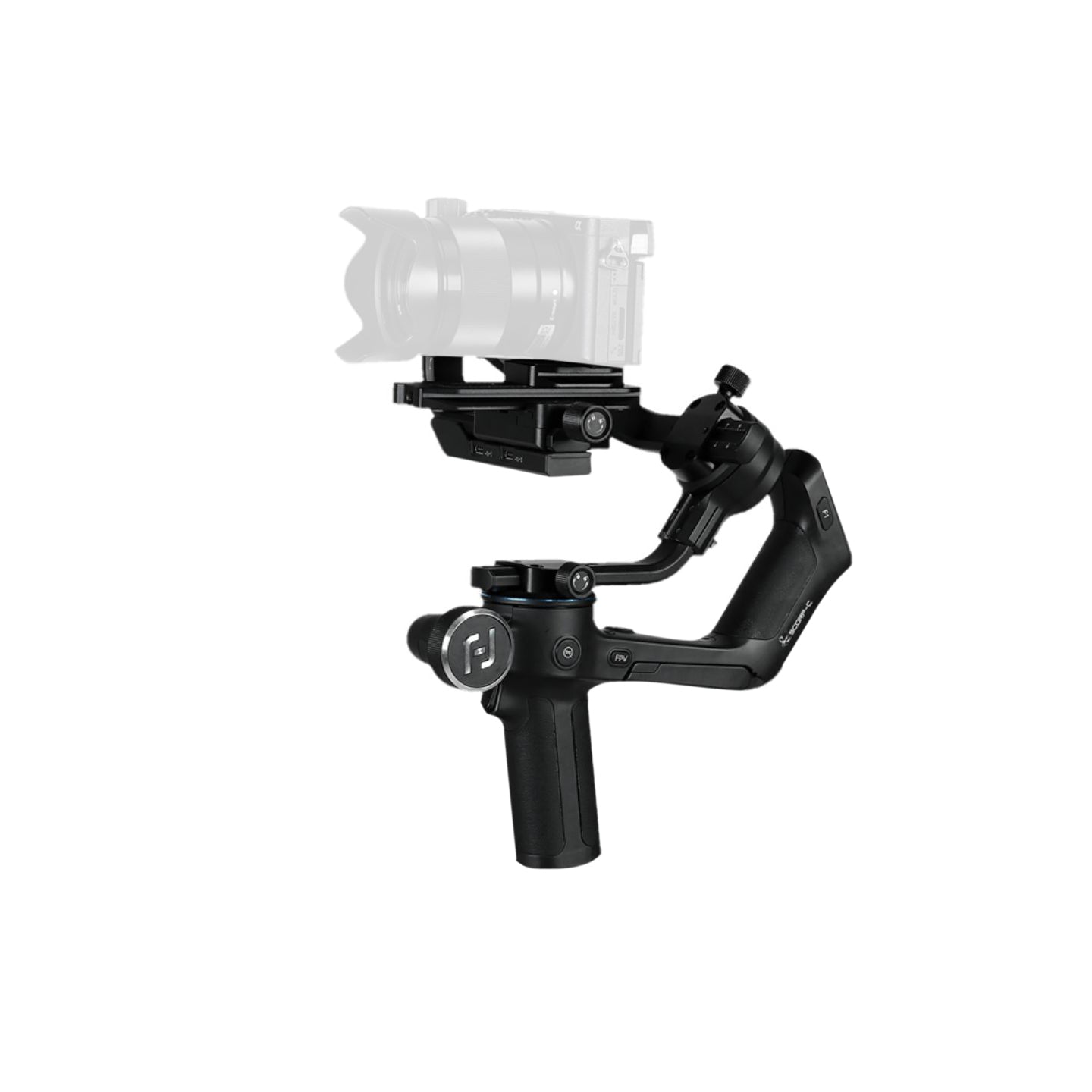 FeiyuTech SCORP C 3-Axis Handheld Gimbal Stabilizer for DSLR & Mirrorless Camera with LCD Touchscreen, 2.5kg Weight Capacity, 13hr Battery Runtime
