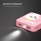 Yoobao M4 10000mAh Cute Compact Portable Power bank with Flashlight, Dual Output USB (Pink)| YB-6024