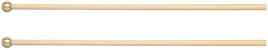 Vic Firth M144 Extra Hard Orchestral Small Round Brass Percussion Keyboard Mallets for Xylophone and Bells