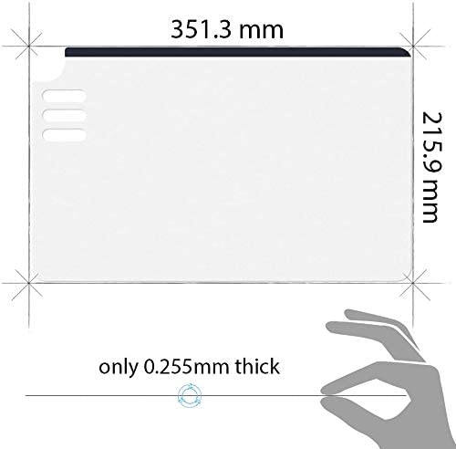 XP-Pen AC34-03 35cm x 20cm Transparent Protective Film for Deco 03 Graphic Drawing Tablet 2pcs-1pack AC34 03 AC3403
