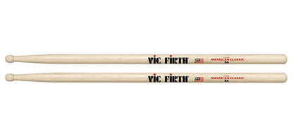 Vic Firth American Classic 3A Hickory Wood Tear Drop Tip Drumsticks (Pair) Drum Sticks for Drums and Percussion