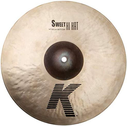 Zildjian K Sweet 14" Brass HiHats Cymbals with Deep Solid Tones for Drums | K0720