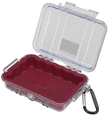 Pelican Micro Water-Resistant Crush and Dust Proof Case (Clear Black, Clear Blue, Clear Yellow, Clear Red) | 1020