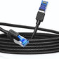 UGREEN CAT8 Nylon Braided RJ45 LAN Ethernet Network Cable with 40Gbps Data Speed 2000Mhz Bandwidth for Computers, Laptops, Modems, Routers, Game Consoles (2 Meters, 3 Meters, 5 Meters, 10 Meters, 15 Meters)