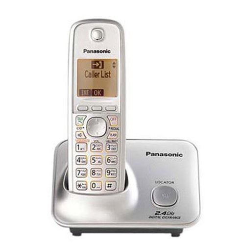Panasonic KX-TG3711 2.4GHz Wireless Digital Gigarange Cordless Telephone (Silver, Black)