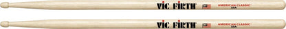Vic Firth American Classic 55A Hickory Wood Tear Drop Tip Drumsticks (Pair) Drum Sticks for Drums and Percussion