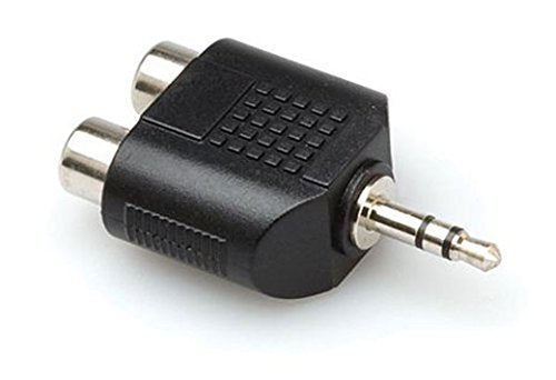 Hosa Technology GRM193 Male Stereo 3.5mm Mini to 2 Female RCA Adapter