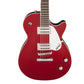 Gretsch Electromatic Jet Club 22 Frets HH Electric Guitar with Solid Body Basswood and G-Arrow, Right-Handed (Silver, Firebird Red)
