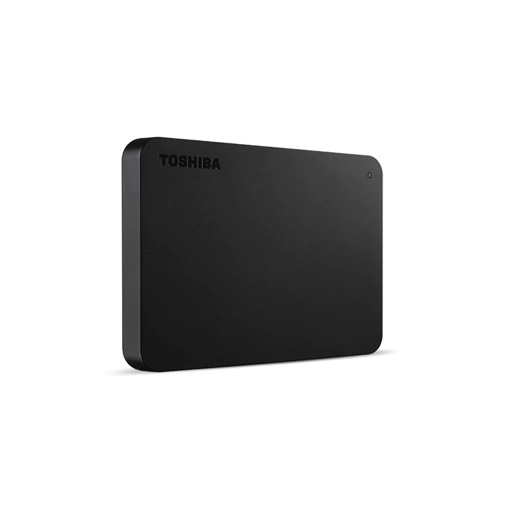 Toshiba Canvio Basics 1TB External Hard Disk Drive with USB 3.2 Gen1 Type-C to Micro-B Male to Male Cable (Black) | HDTB410AKCAA