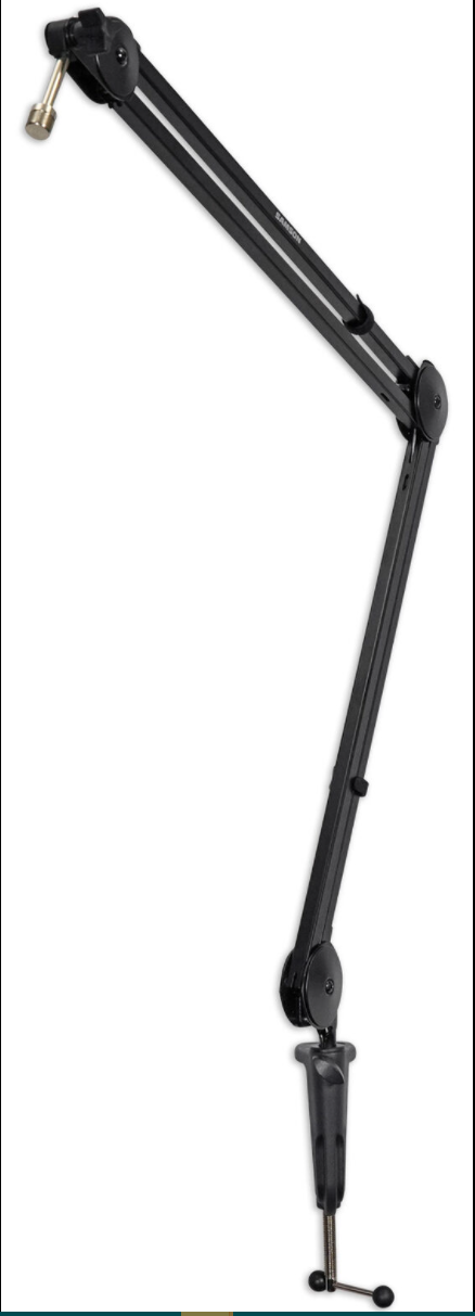 Samson MBA38 38-Inch Solid Matte Finish Microphone Boom Arm Good for Audio Recording, Video and Game Streaming
