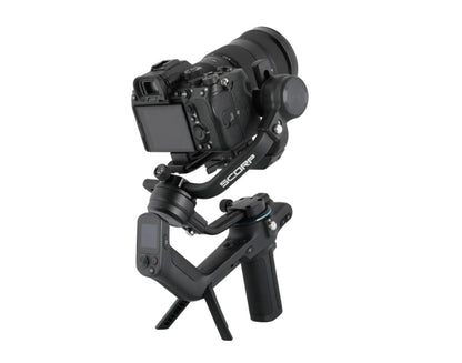 [CLEARANCE] FeiyuTech SCORP 3- Axis Handheld Gimbal Camera Stabilizer with 5.5lb Payload, Magic Wheel, Integrated Hanging Handle and 1.3" Touch Screen Display Features for DSLR and Mirrorless Camera