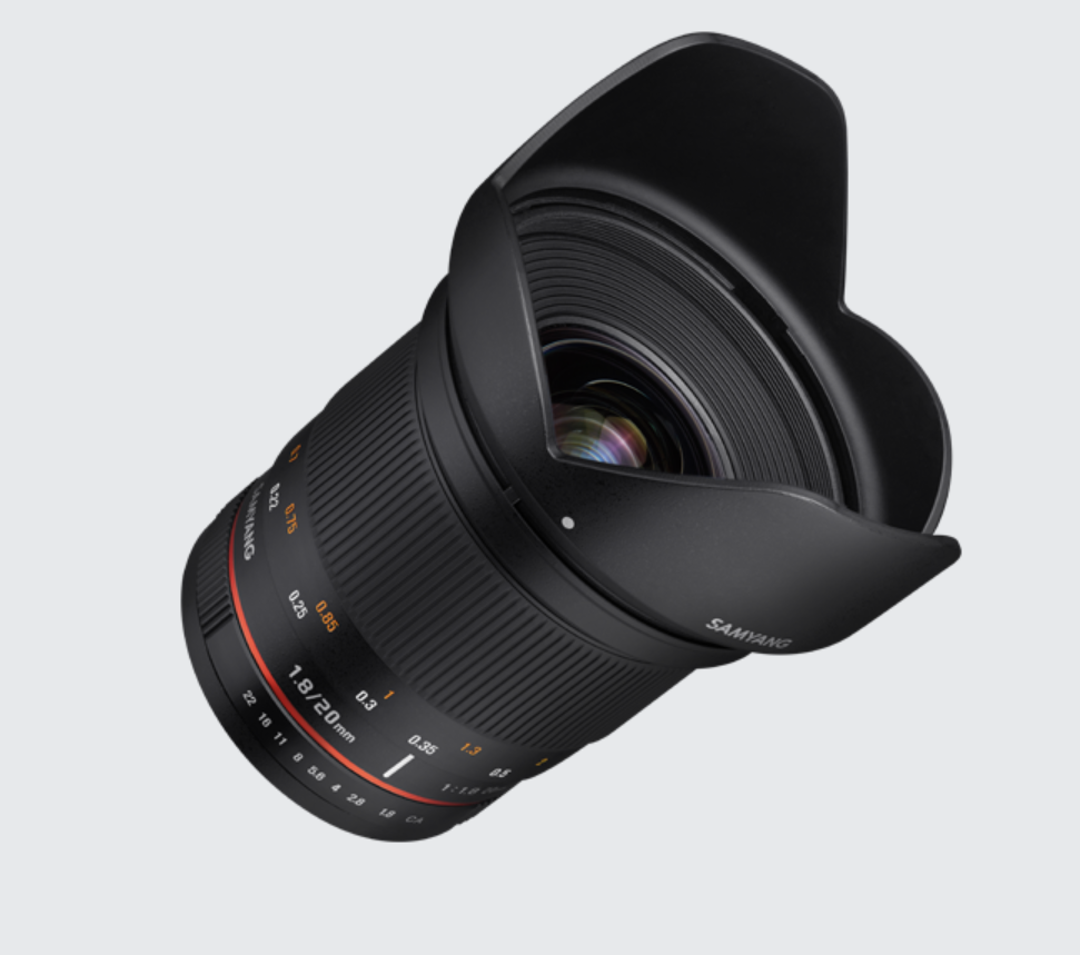 Samyang 20mm f/1.8 ED AS UMC Lens for Panasonic and Olympus Micro Four Thirds Mirrorless Cameras SY20M-MFT