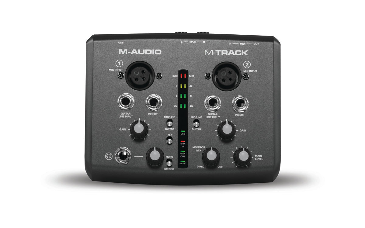 M-Audio MTRACK USB Plug and Play Two Channel USB Midi Audio Interface