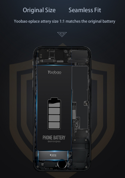 𝑪𝑳𝑬𝑨𝑹𝑨𝑵𝑪𝑬 => Yoobao YB-IP7 PLUS 3400mAh Advanced Lithium Ion Battery Replacement for iPh 7 Plus Smartphone with Overall Battery Protection