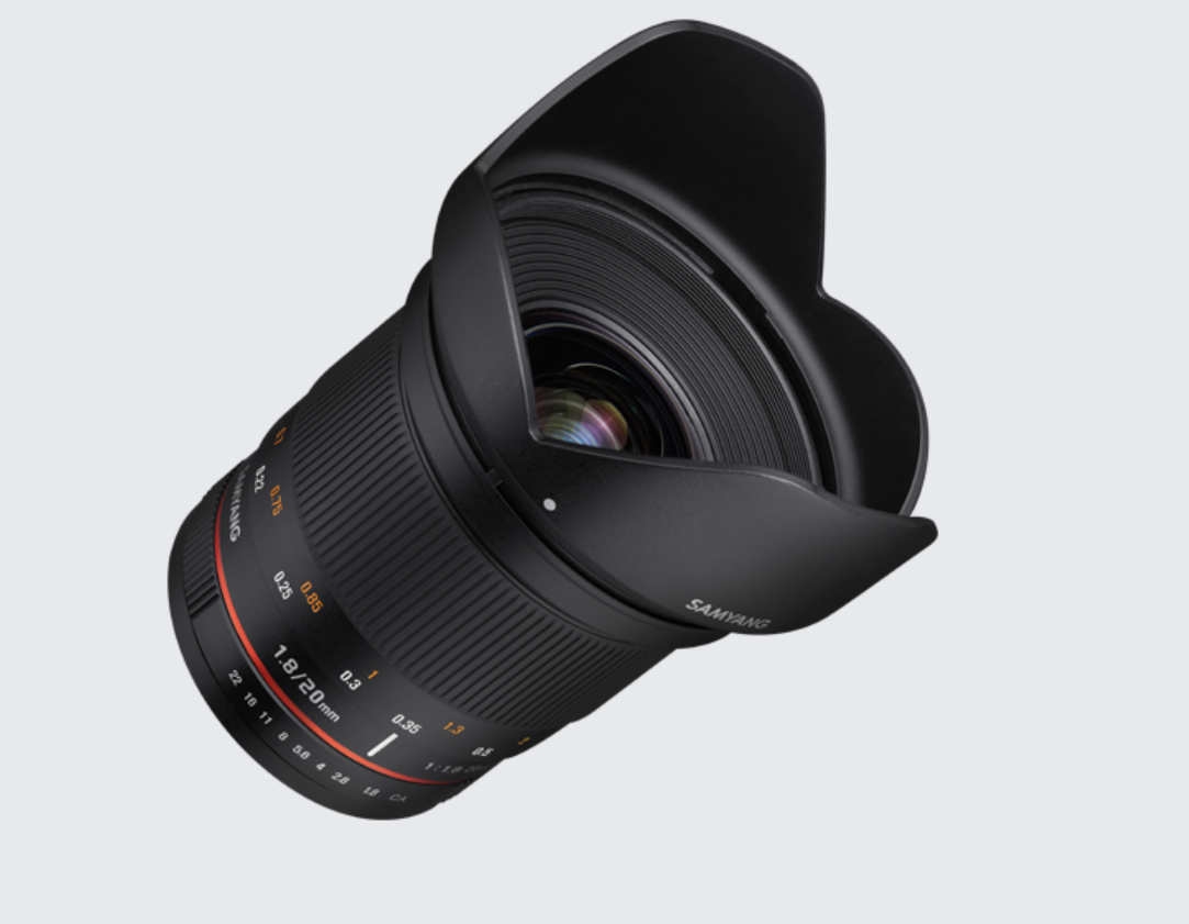 Samyang Manual Focus 20mm f/1.8 ED AS UMC Lens for Fujifilm X Mount