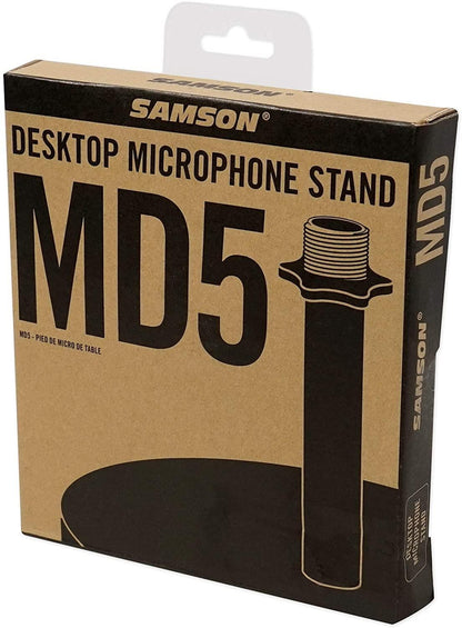 Samson MD5 5-Inch Microphone Stand for Voiceovers, Podcast and Sound Recording