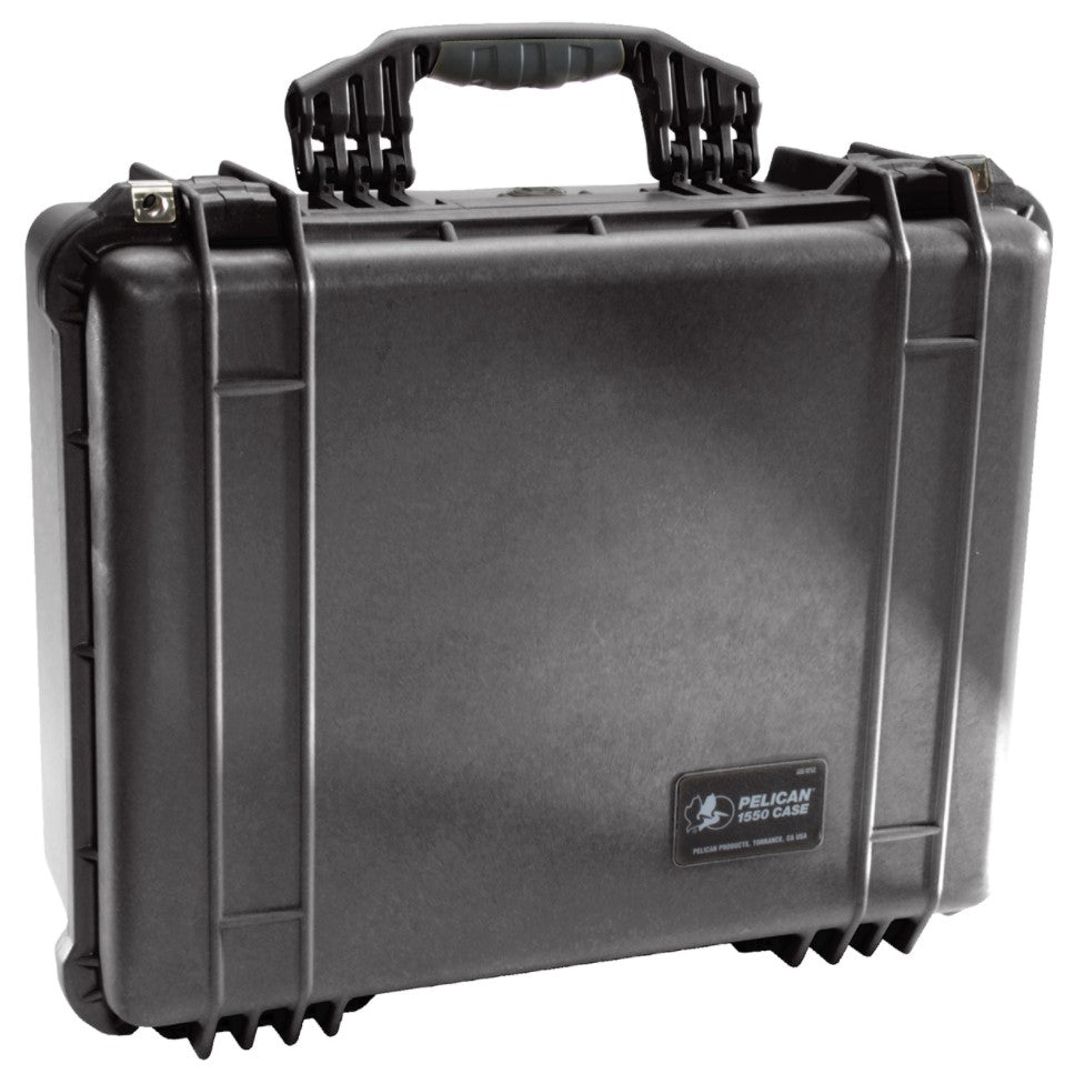 Pelican 1550 Protector Case Watertight Crushproof Dustproof Hard Casing with Automatic Purge Valve, IP67 Rating (No Foam / With Foam) (Black)