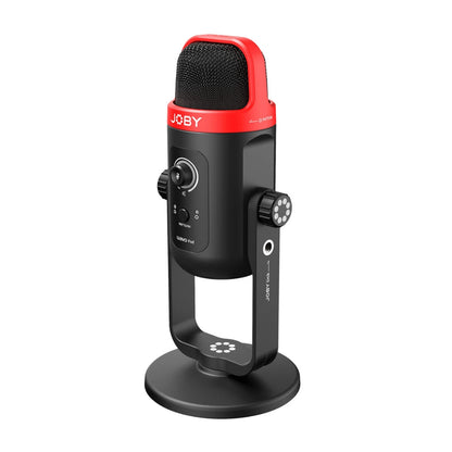 JOBY Wavo POD Omnidirectional USB Desktop Condenser Microphone with LED Indicators, On-Board Controls, USB Type-C and 3.5mm Headphones Output for Streaming and Podcast | 1775