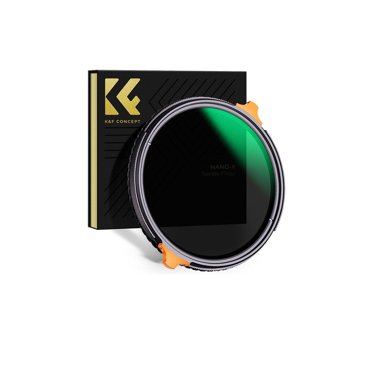 K&F Concept Nano X Series 1/4 Neutral Density ND4 to ND64 Variable CPL 2 in 1 ND Filter With Two Orange Levers for DSLR and Mirrorless Cameras | 49mm, 52mm, 55mm, 58mm, 62mm, 67mm, 72mm, 77mm, 82mm