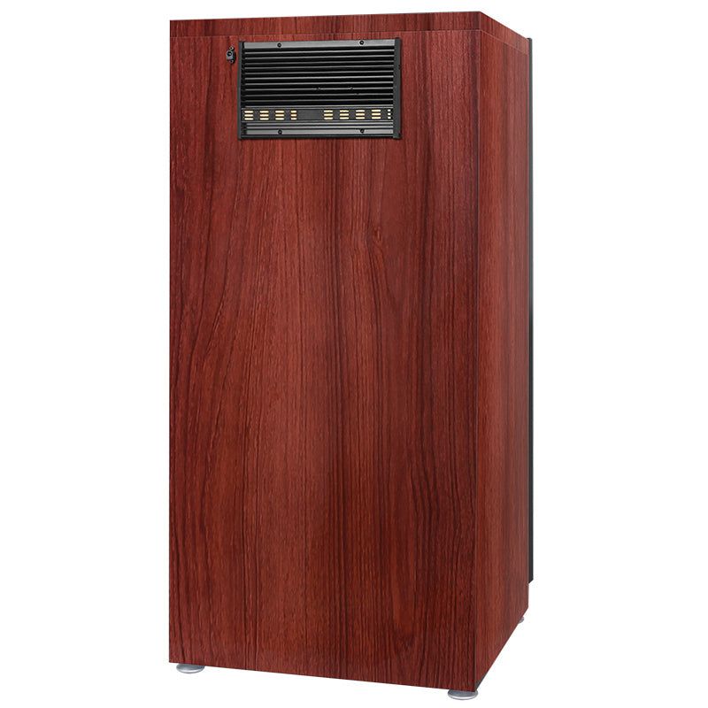 Eirmai 120L Electronic Digital Dry Cabinet Dehumidifying Box with Touchscreen and Automatic AI Smart Control - Wood Grain (MRD-128WT)