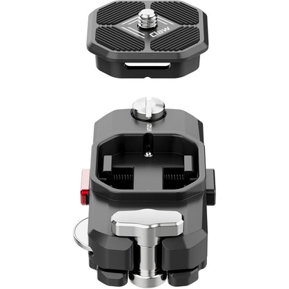 Ulanzi 2684 Claw Clip Shoulder Strap Quick Release Mount 2.5-kg Load Capacity and 1.5cm by 6cm Clamp Capacity