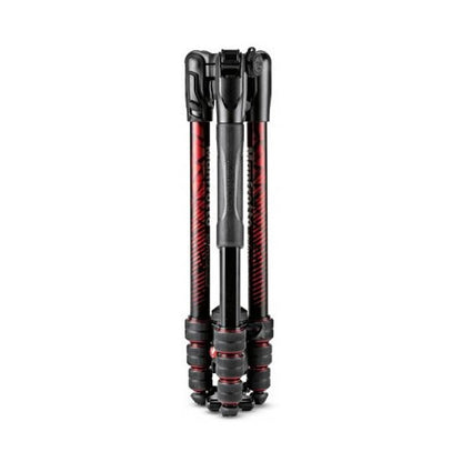 Manfrotto MKBFRTA4RD-BH Befree Advanced Travel Aluminum Tripod with 494 Ball Head for Photography, Vlogging (Twist Locks, Red)