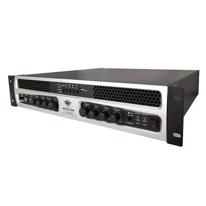KEVLER GX-5000 1000W X2 High Power Integrated Amplifier with USB and Bluetooth Function, 2 Microphone / 2 AUX / Subwoofer I/O, LED Indicators, Mic Master Control and Speakon Terminal