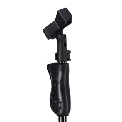 Hercules Quick-N-EZ 66-Inch Transformer Microphone Stand with Clip, Tilt & Height Adjustment, Wide Tripod Base | MS401B