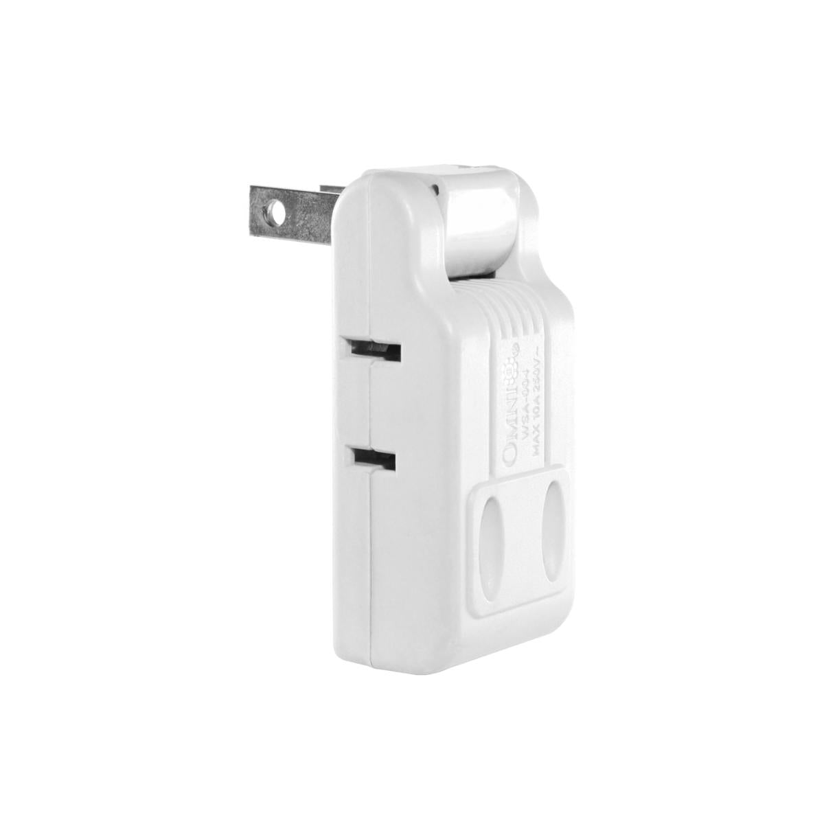 OMNI 4-Gang Adapter with Swing Type Plug 10A 220V for Electrical Outlet & Plugs | WSA-004