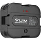 Vijim by Ulanzi VL100C Mini Pocket Video LED Light 3 Cold Shoe 170 Adjustable Ball Head 3200K-6500K Built-in Rechargeable Battery 2000mAh