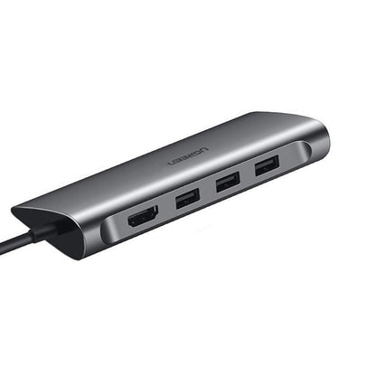 [CLEARANCE] UGREEN 4K 30Hz 8-in-1 USB-C to USB 3.0, HDMI, Ethernet Lan, SD / TF Multiport Adapter Hub with 5Gbps Data Transfer Speed, Built-in Over-voltage Protection | 50538