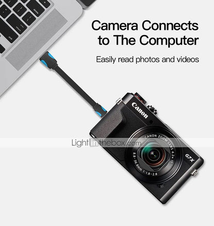 Vention USB 2.0 Male to Mini 1.5M USB Male Copper Conductor Data Cable High Speed Transmission for Laptop, PC, Camera, Charger (VAS-A14)
