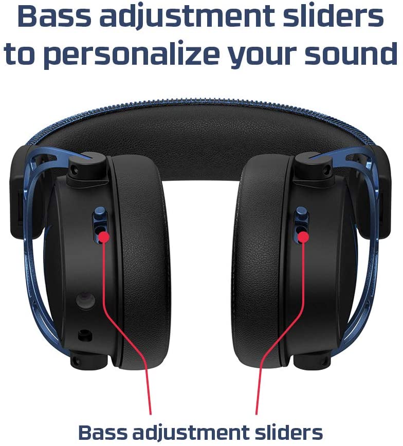 HyperX HX-HSCAS-BL/WW Cloud Alpha S- PC Gaming Headset, 7.1 Surround Sound, Adjustable Bass, Noise Cancelling for PC, Xbox One, etc.