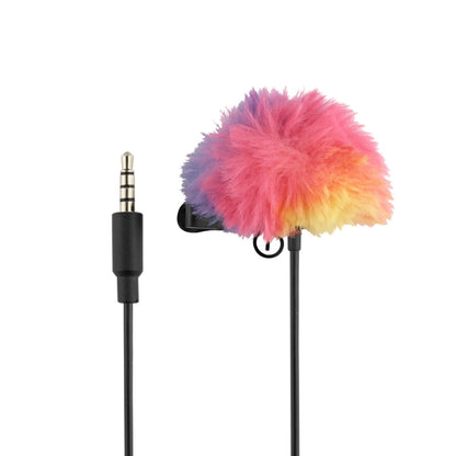 JOBY Wavo Lav Mobile Clip-On Omnidirectional Condenser Lavalier Lapel Microphone with 3.5mm TRS / TRRS Output, Faux Fur Windscreen, Carrying Pouch for Cameras and Smartphones  | 1716