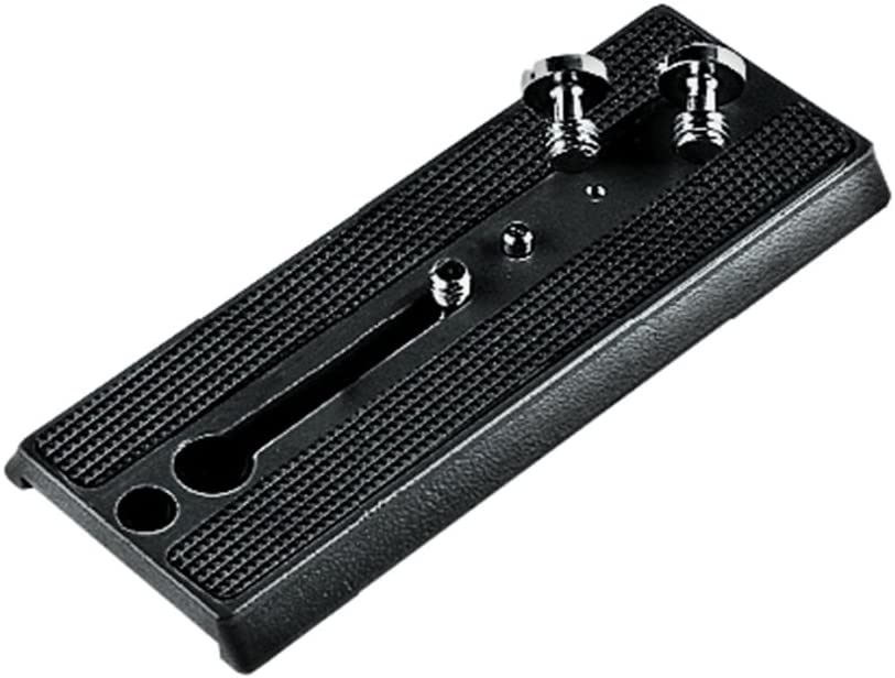 Manfrotto 504PLONG Long Quick Release Video Camera Mounting Plate for 504 Fluid Head, Black