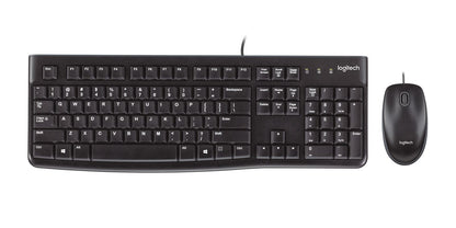 Logitech MK120 Full-Sized Keyboard and Mouse Combo with Spill-Resistant and High-Definition Optical Tracking for Windows 10, 11